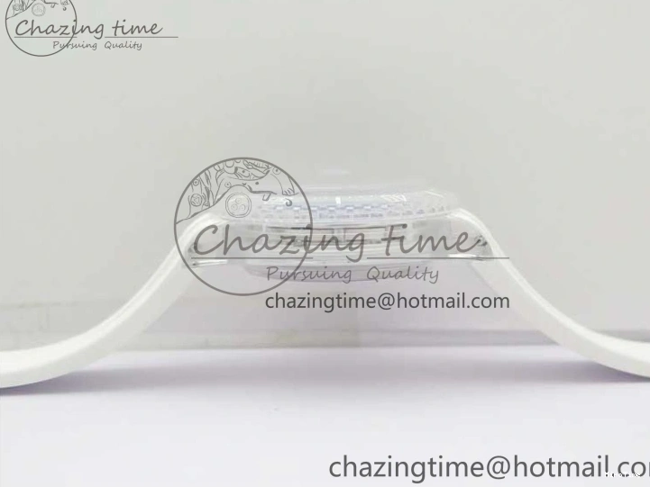 MiroTime 0123 Submariner Phantomlab Transparent KZF Best Edition Blue Fruit Dial on White Rubber Strap VR Classic 2563